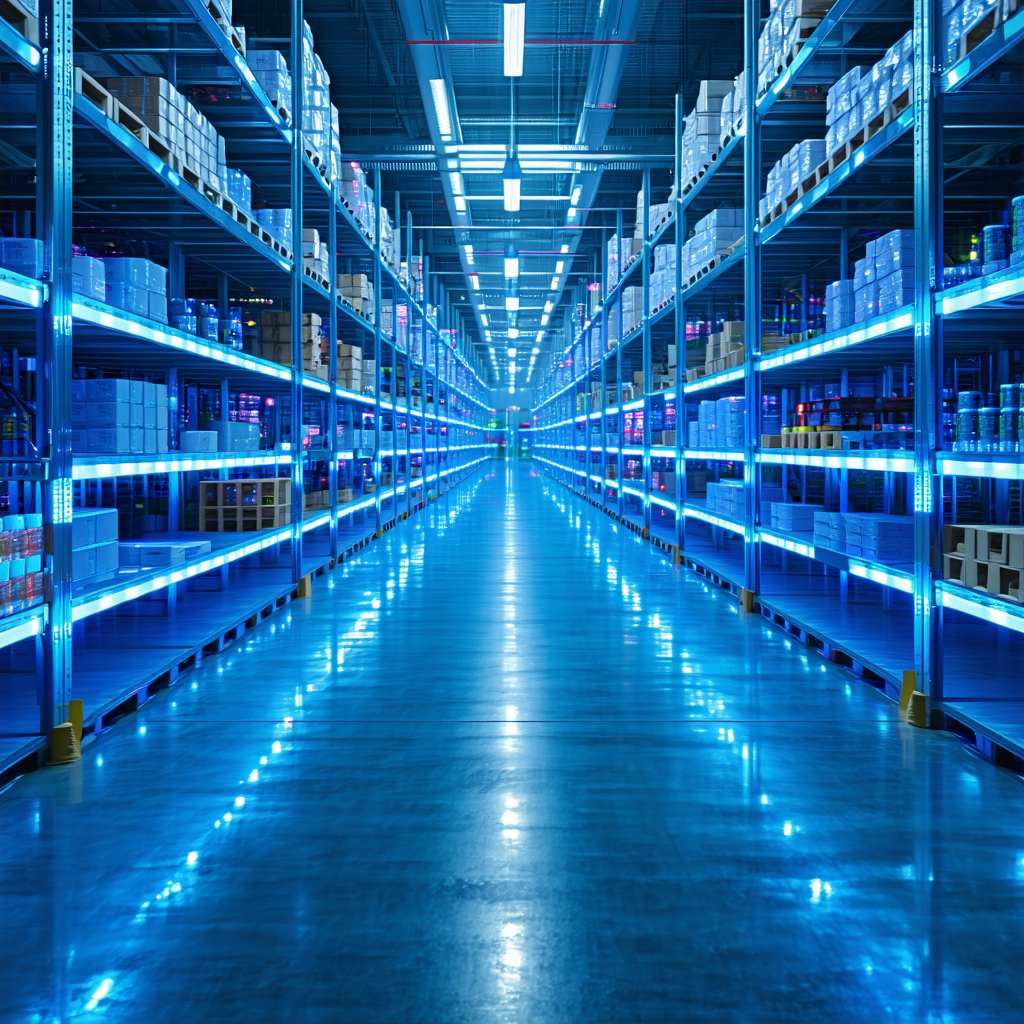High-tech cold storage facility infrastructure